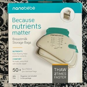 Nano bebe breast milk storage bags